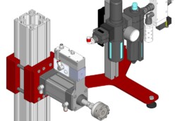 Kit montaggio attuatore pneumatico